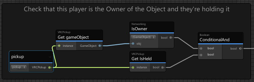 This is run every frame, and when it's true the program will use some fun math to slowly change between two colors specified in the inspector.