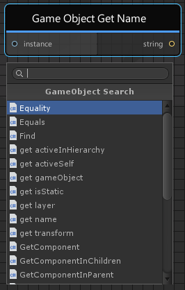 Search on particular classes by pressing Spacebar with a Node selected